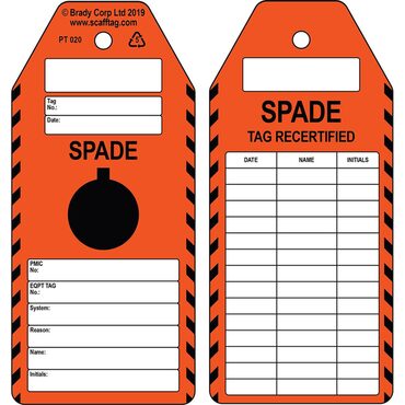 Étiquette non adhésive Spade Certified